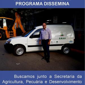 Gestionamos junto a Secretaria de Agricultura do Estado, a disponibilização de um veículo Furgão e um botijão para armazenamento de sêmem para melhorar a genética de animais, da bacia leiteira e de corte do município.